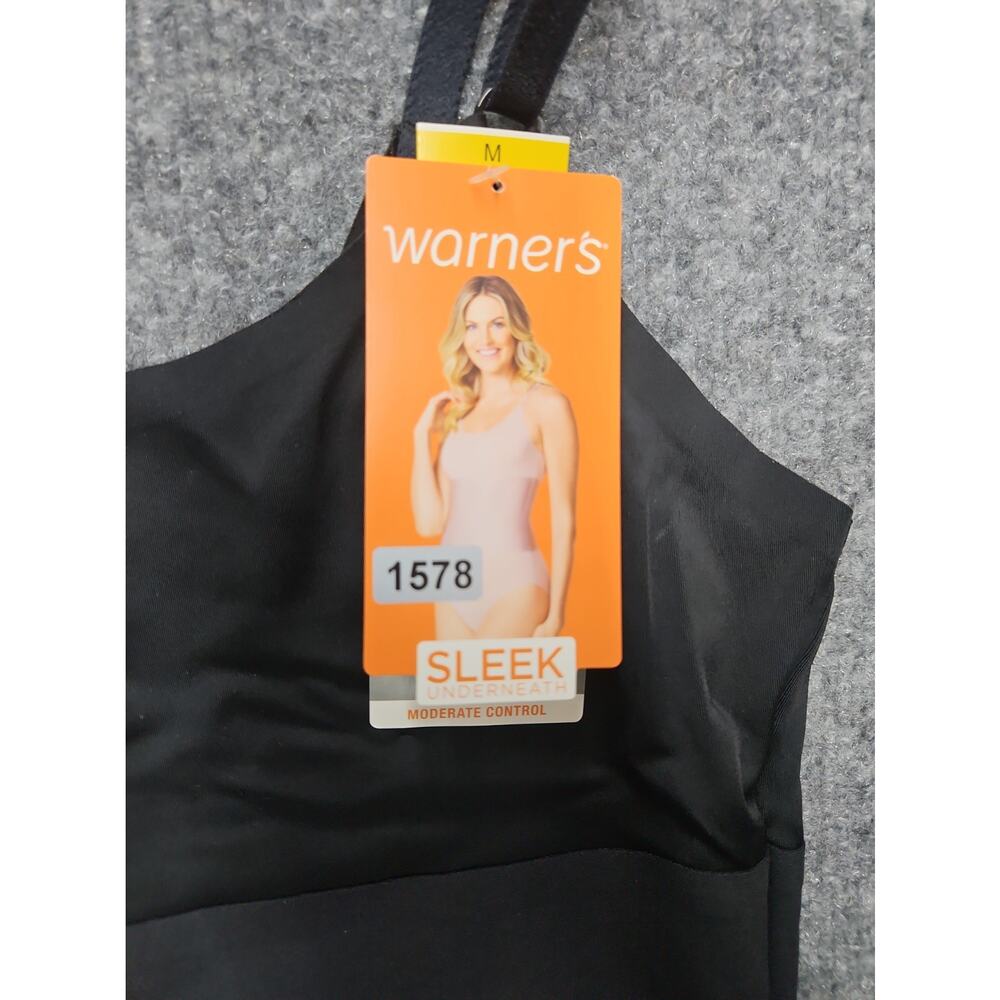 Warners Woman's Sleek Underneath Waist Cincher Bodysuit SIZE Medium Color Black - Picture 8 of 16